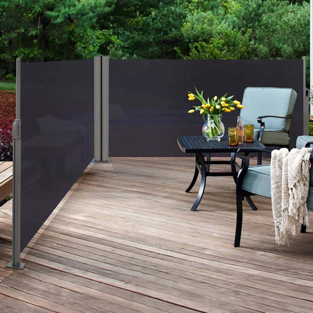 Outdoor Retractable Privacy Side Awning | Medium