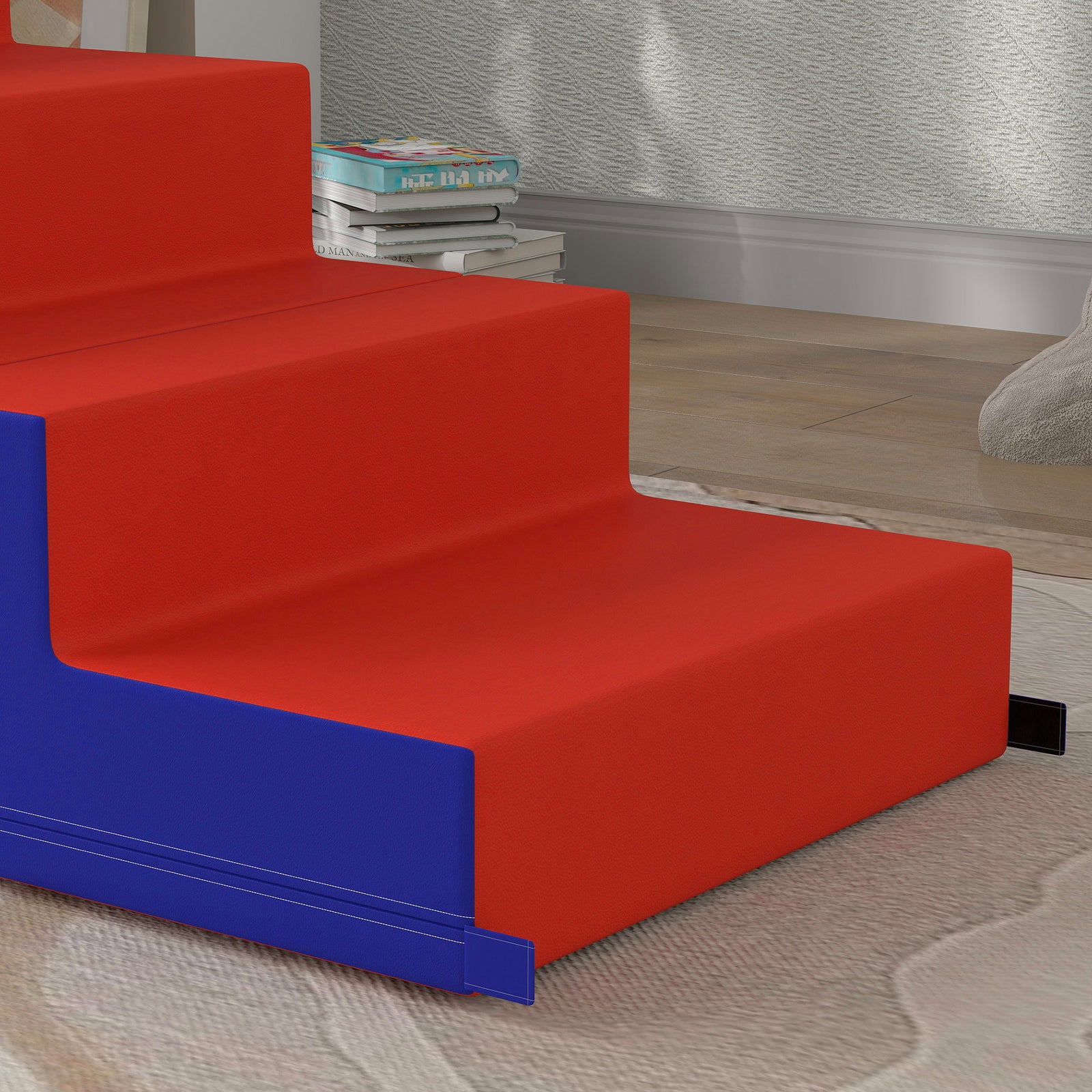 2-piece Soft Play Set, Baby Foam Climber Block For Toddler | Blue