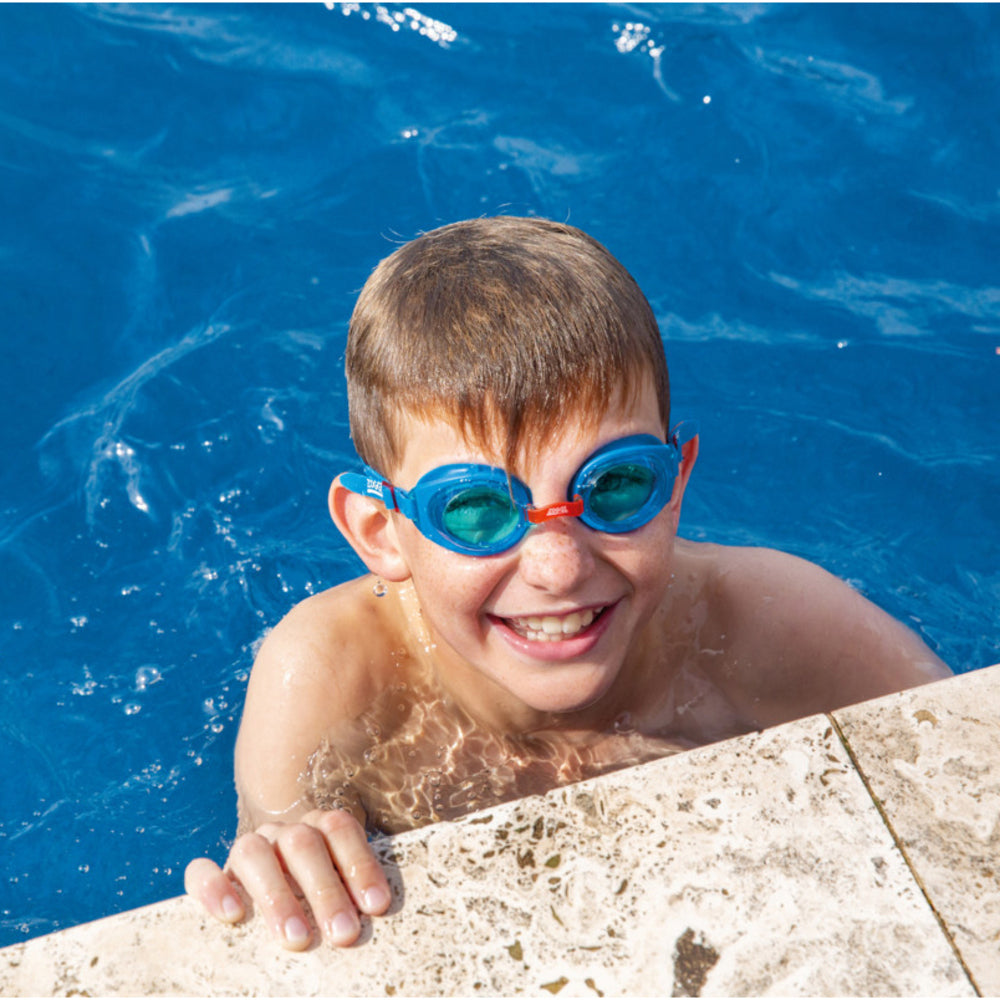Childrens/kids Ripper Tinted Swimming Goggles | 6-14 Years | Blue