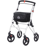 Folding Upright Rollator Walker With Storage Bag, Tray