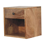 Solid Wood Floating Mini Classic Bedside