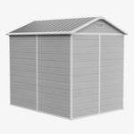 6x8 Ft Outdoor Garden Plastic Storage Shed | Grey