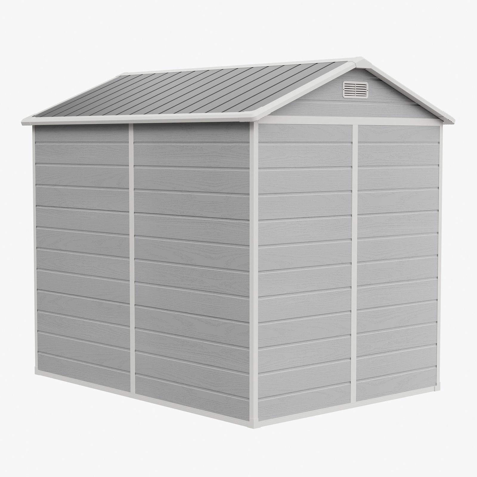 6x8 Ft Outdoor Garden Plastic Storage Shed | Grey