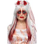 Smiffys Blood Drip Bride Cosmetic Kit, Aqua