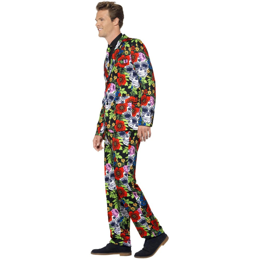 Day Of The Dead Suit, With Jacket, Trousers & Tie | XL