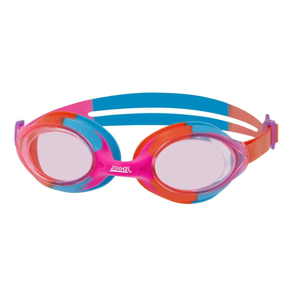 Childrens/kids Bondi Swimming Goggles | One Size | Pink