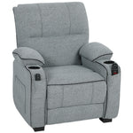 HOMCOM Electric Massage Recliner Armchair With Heat, Power Reclining Chair