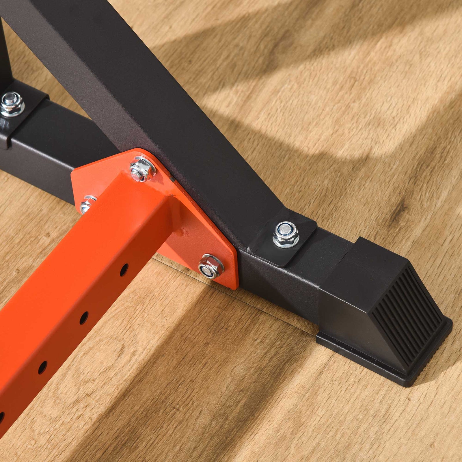 Squat Dip Stand Weight Lifting Bench 121-171cm | Black