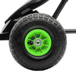 Pedal Kart W/adjustable Seat, Rubber Wheels | Green