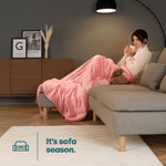 Single Fleece Blanket - Blush