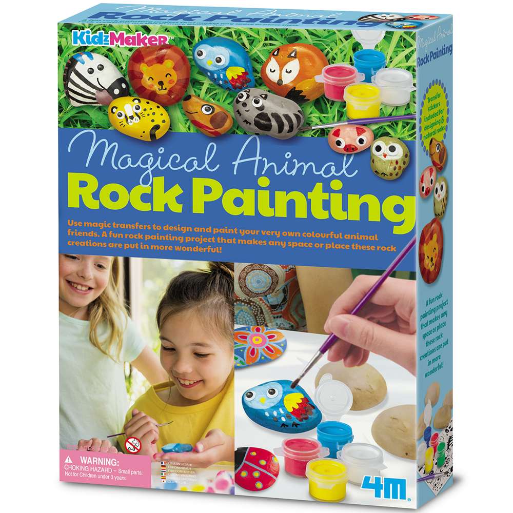 Kidzmaker - Magical Animal Rock Painting