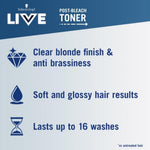 Live Post Bleach Toner Semi-permanent Blonde Hair Dye T1