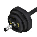 HOMCOM 20kg Adjustable Barbell Set, Home Gym Exercise, Ergonomic