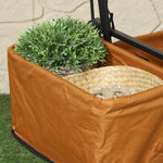 120l Festival Trolley, Removable Canopy, Orange
