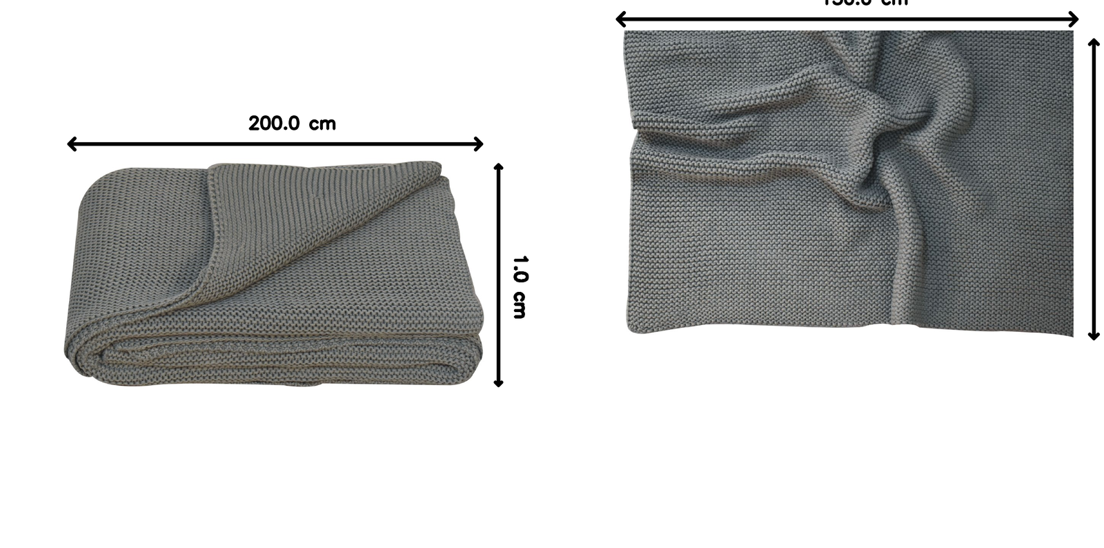 Double Knitted Throw | Olive Green