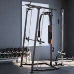 3 In 1 Smith Machine, Multi-functional Power Cage With Dual Cable Pulley System