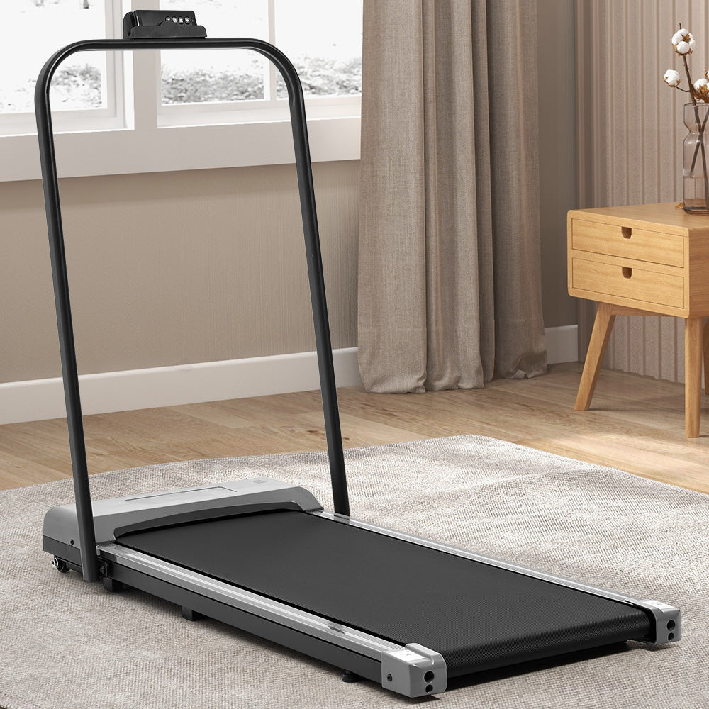 Living and Home Remote Control Fitness Treadmill Walking Jogging Machine With Handrail
