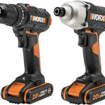 WX902 Twin Cordless Drill & Impact Driver 2 X 18v 2ah Battery & Charger