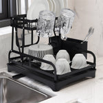 2-tier Dish Drainer With Drying Tray