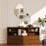 Pebble-shaped Decorative Mirror, Set Of 2 Wall Mirror | Gold