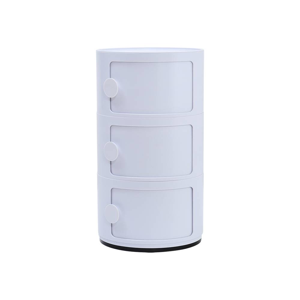 Round Multi-tiered Drawer Storage Unit Organizer