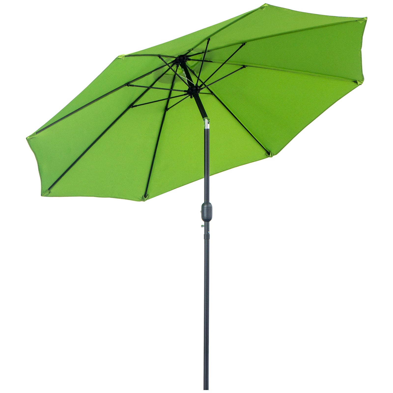 2.7m Parasol With Tilt And Crank | Green