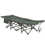 Foldable Camping Bed W/ Padding, Bag, Cup Holder