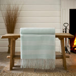 Elgin Supersoft Yarn Dyed Jacqaurd Throw | 130cm x 160cm | Green
