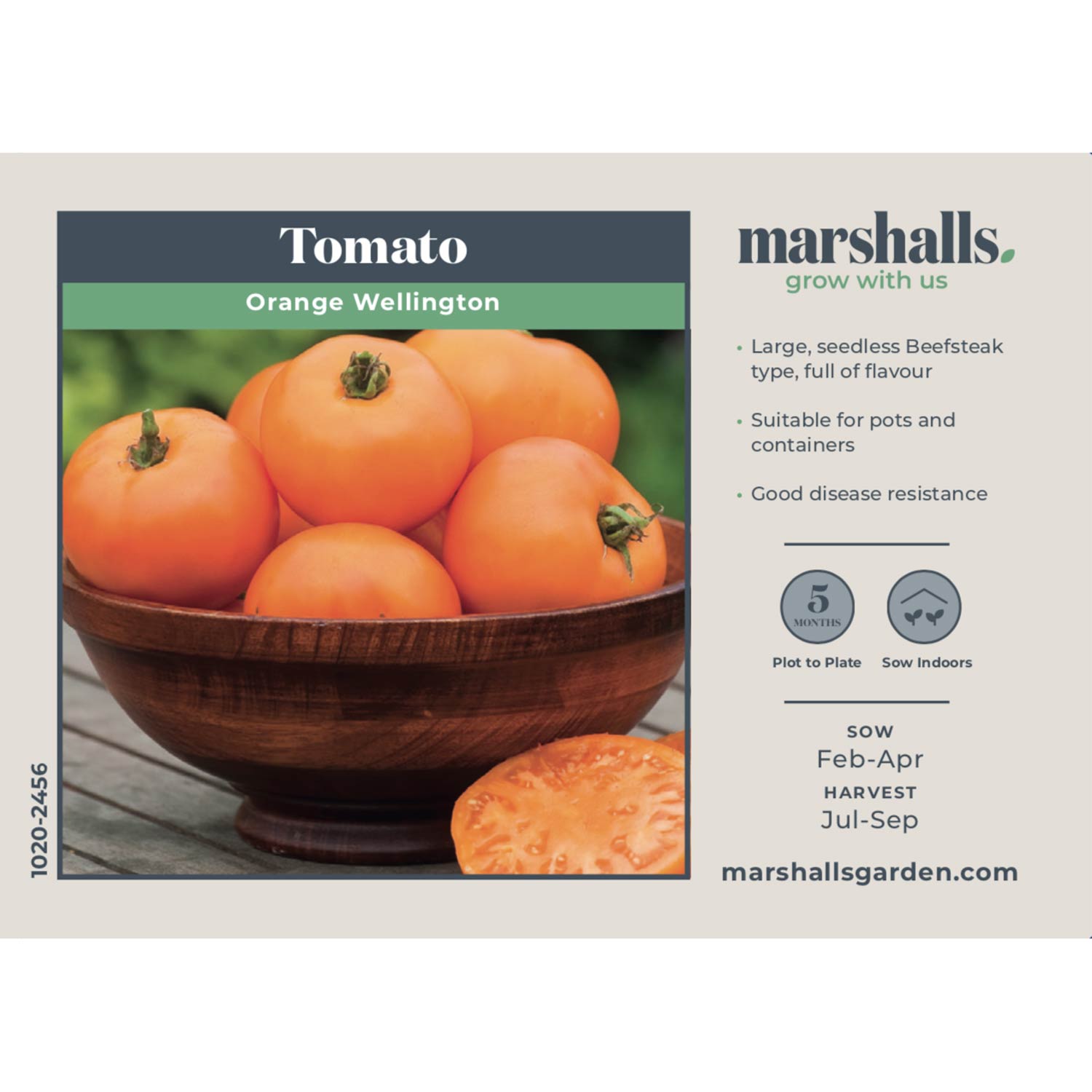 Tomato Seeds 'orange Wellington', Disease-resistant Rhs Award Winner | 12 Seeds