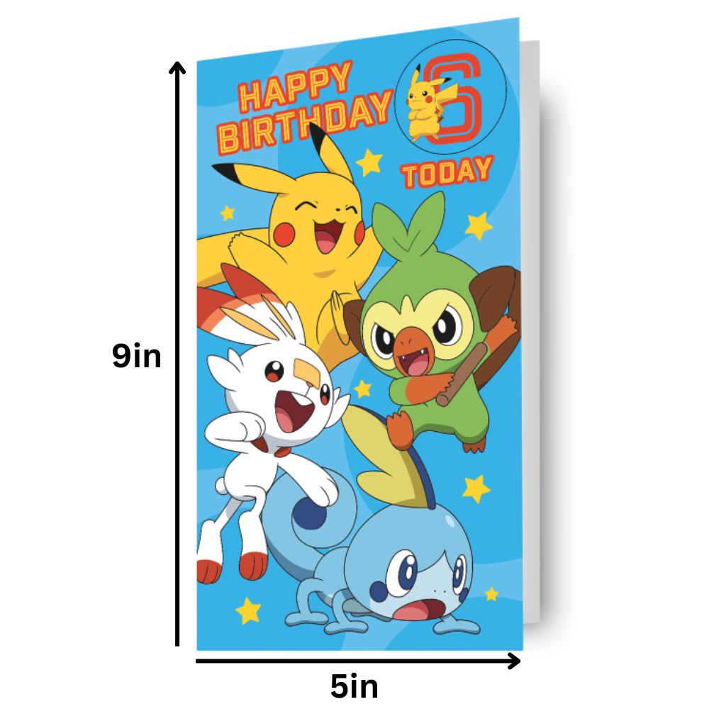 Multi Ages 5-12 Sticker Birthday Card Official Product