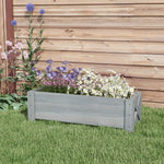 58l Raised Bed Planter, 100x36.5x36 Cm, Grey | Gray