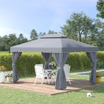 3 X 4m Aluminium Gazebo Marquee Canopy Pavilion Patio Garden