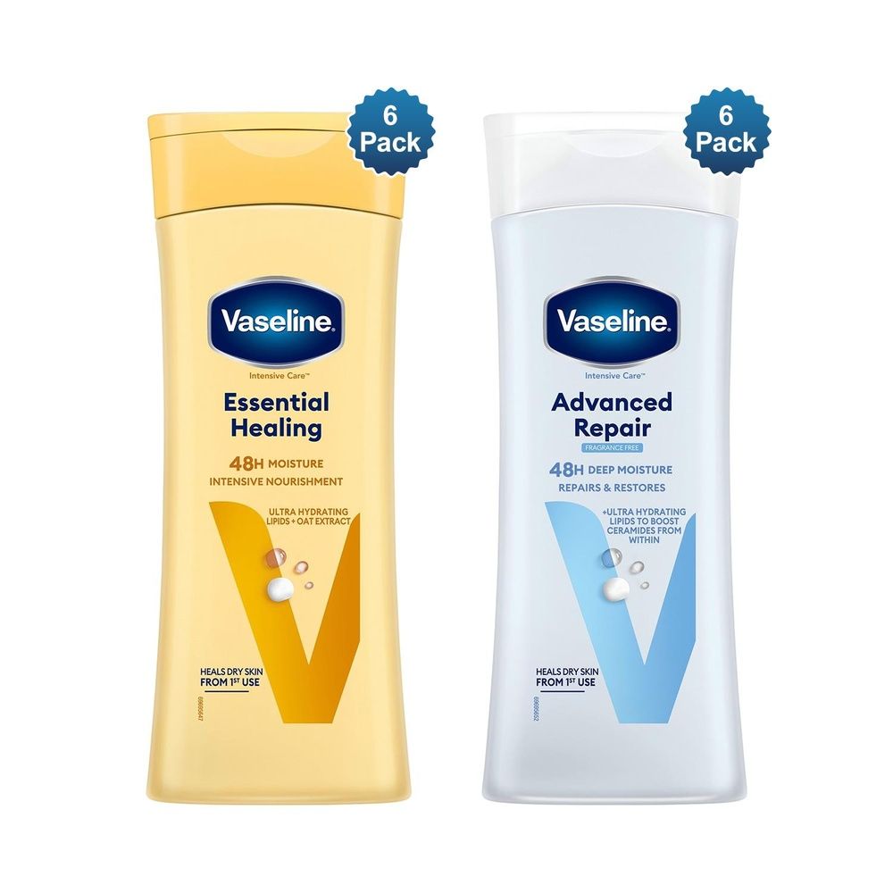 Vaseline Intensive Care Body Lotion Essential Healing & Repair 400ml, 6 Pack
