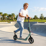 Foldable Kick Scooter, Adult Scooters With Big Wheels | Silver