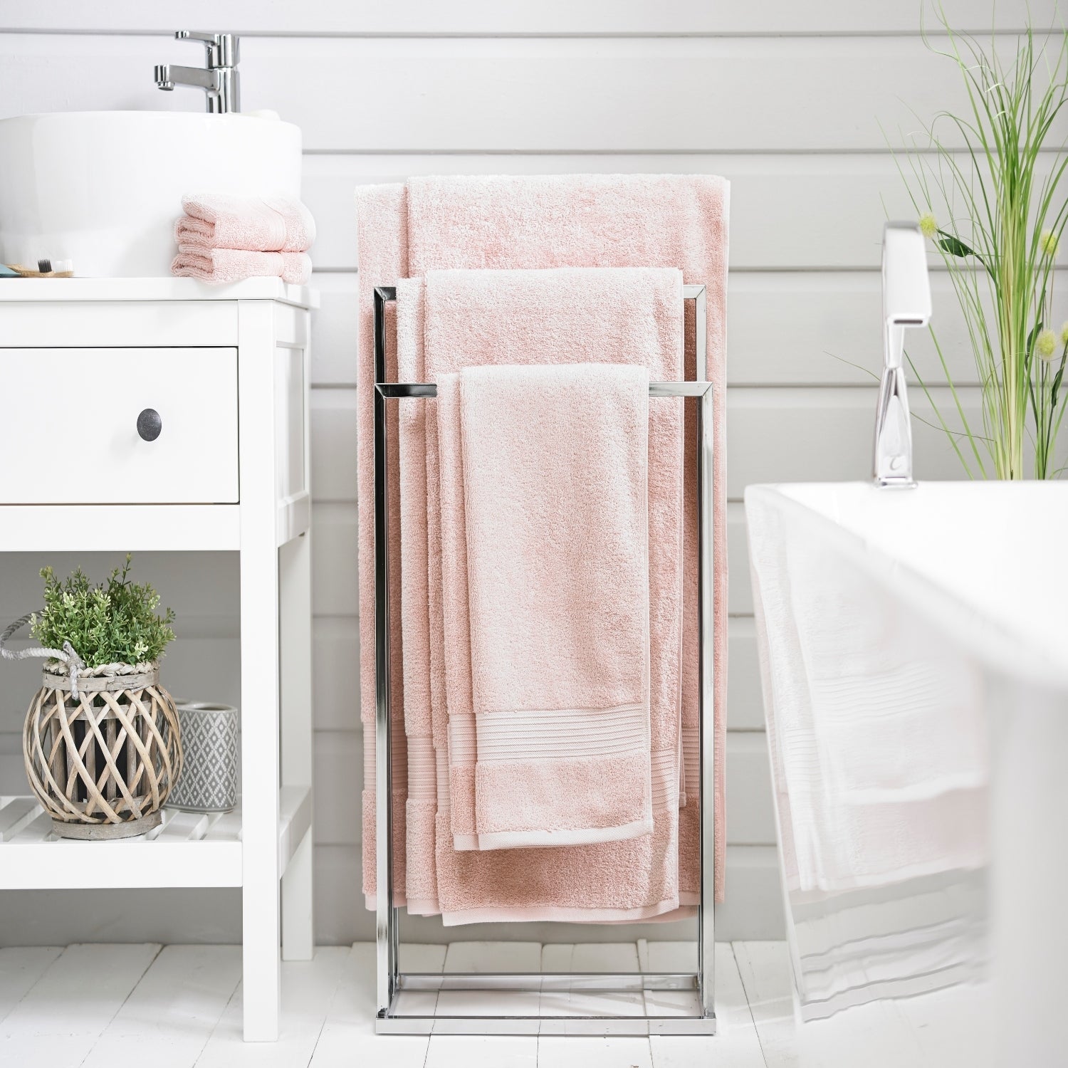Bliss Pima Supersoft Ultra Absorbent Cotton Towels | Face Cloth (x4) | Pink