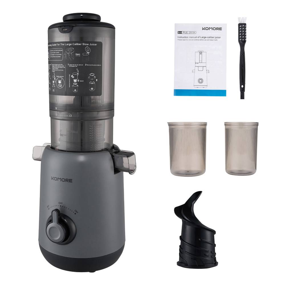 200w Cold Press Juicer Slow Masticating Machine | Grey