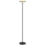 HOMCOM Rgb Floor Lamp With Rotatable Head, Modern Standing Lamp, Black