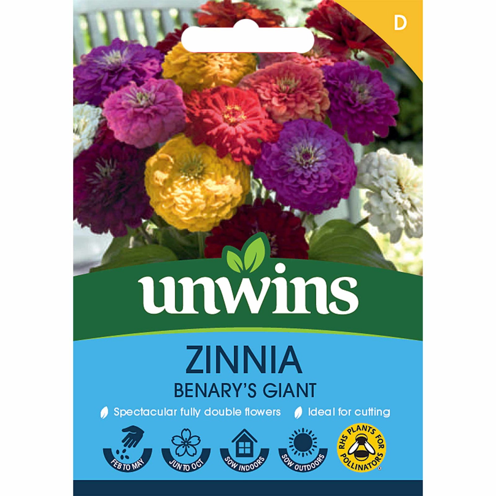 Zinnia Seeds Benary's Giant | 35 Seeds