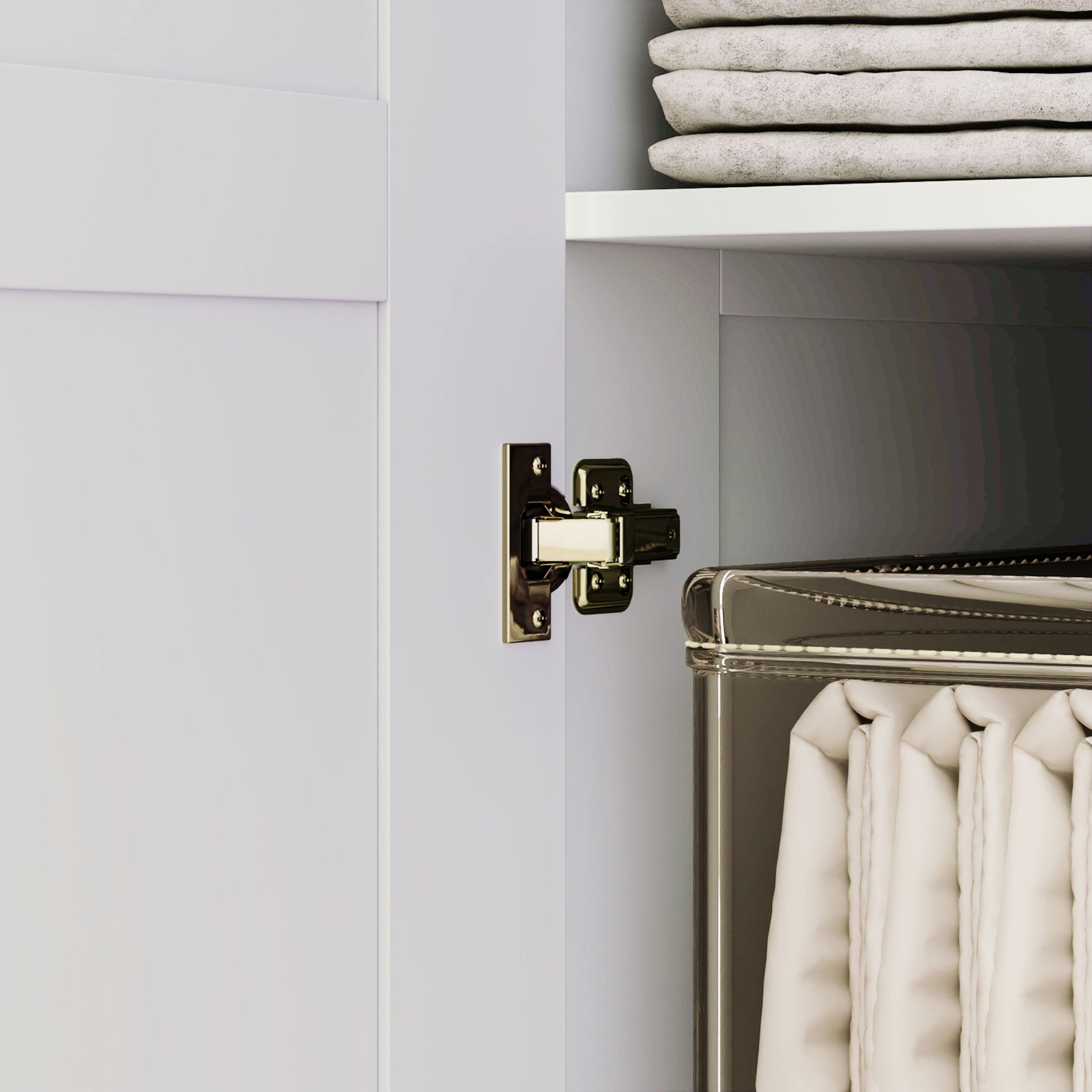 Wardrobe For Bedroom, Double Wardrobe With Hanging Rail | One Size | White