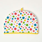 Tea Cosy Double Design Polka Dots Multi Teapot Warmer