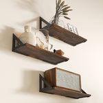 Set Of 3 Vintage Wall Shelves For Living Room