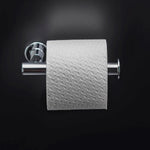 Toilet Roll Holder With Lid 16cm, Silver, Architect S+ Collection