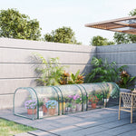 Green Tunnel Greenhouse With Zipped Doors