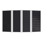 7.72 Ft X 4.3 Ft Outdoor Metal Storage Shed With Double Sliding Doors And Vents - Waterproof Garden Tool Organizer With Foundation And Shelving