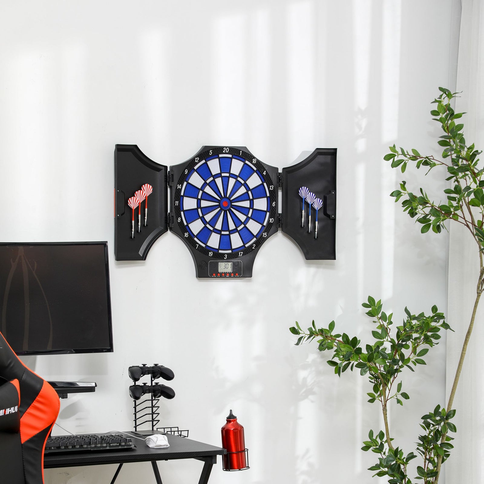 Electronic Dartboard 31 Games, Lcd Scoring For 8 Players