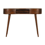 Artisan Furniture Solid Wood Chestnut Wave Writing Desk