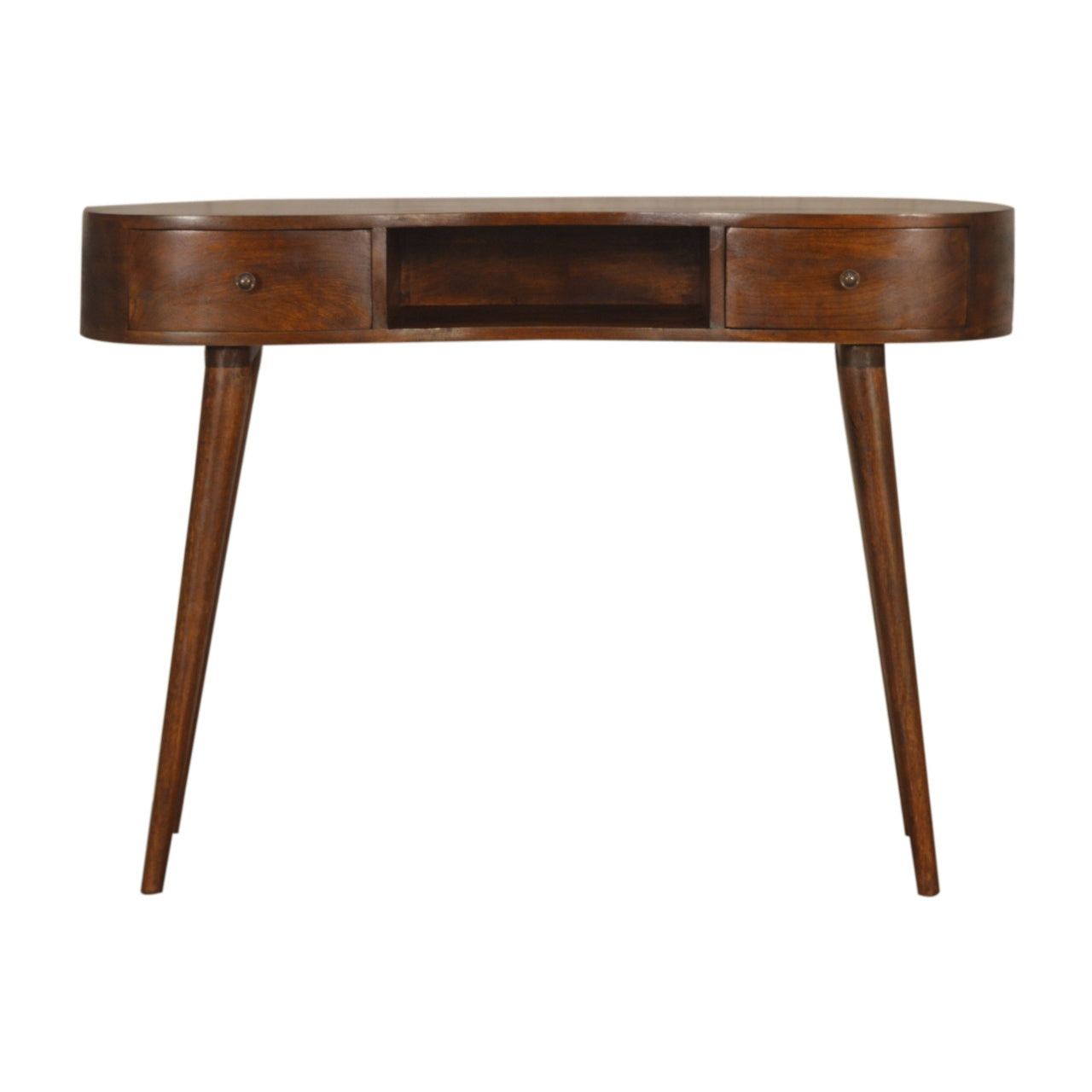 Artisan Furniture Solid Wood Chestnut Wave Writing Desk