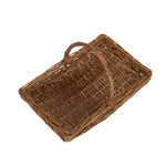 Wicker Full Unpeeled Garden Trugs | Small | Brown