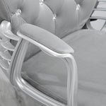 Velour Diamond Tufted Office Chair