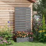 Garden Planter With Trellis For Climbing Plants | Dark Gray